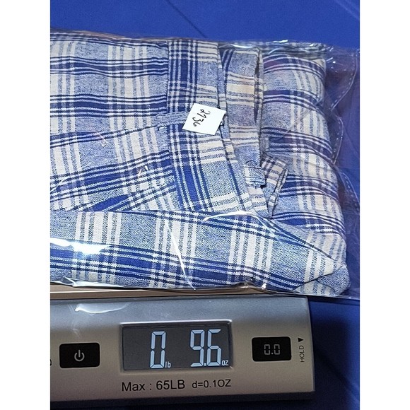 Vintage Pendleton Linen Blend Blue Plaid High Waisted Pleated Shorts Women’s 16 - Picture 7 of 7